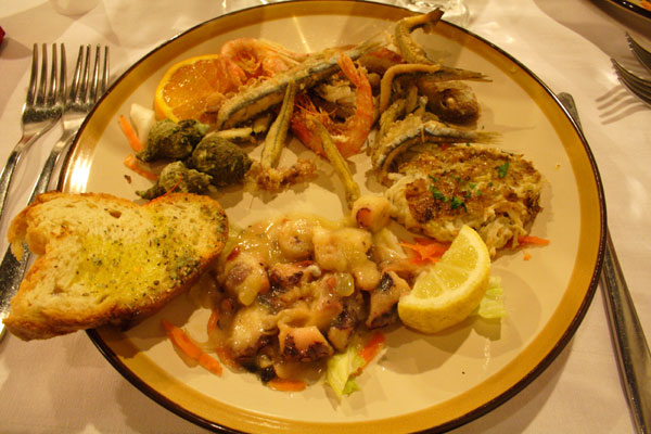 Antipasto med godt fra havet