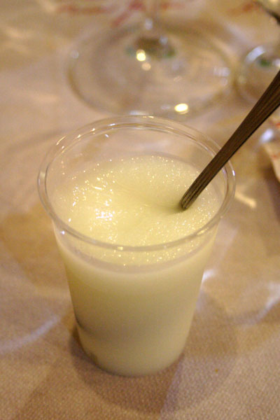 Italiensk citronsorbet